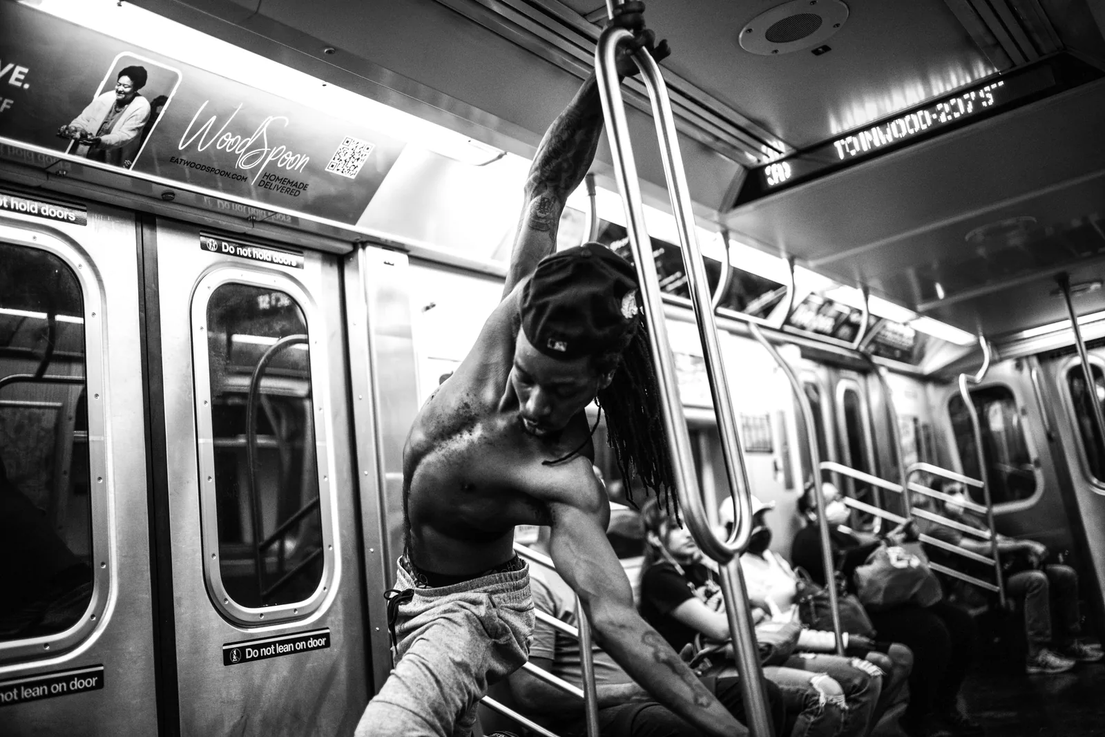 New York or Nowhere, Part II, 2022 — A-Train, en route uptown, from Times Square